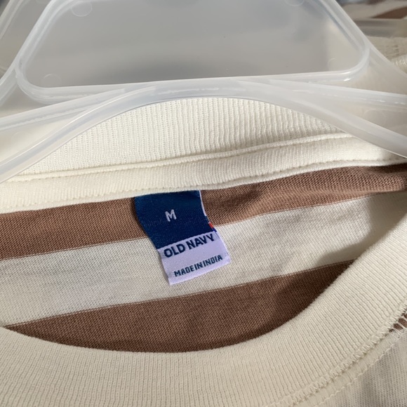 NWT stripes brown t shirt multiple sizes - Picture 7 of 7